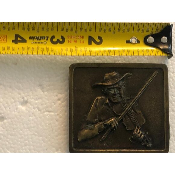 Men's Vintage Brown Behgamof Brass Antique Classic Lightweight Belt Buckle - Picture 2 of 3